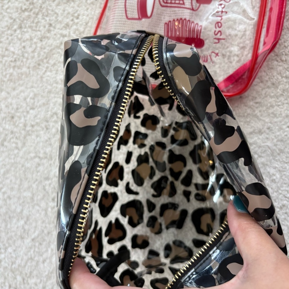 Clear Travel Zip Toiletry Bag Set - Picture 7 of 12